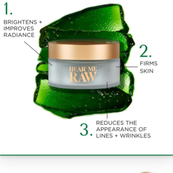 HEAR ME RAW THE BRIGHTENER WITH CHLOROPHYLL+ ENHANCING FACE MASK (NEW & SEALED) - Picture 2 of 5